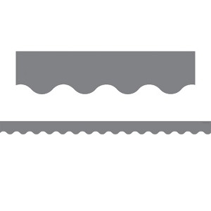 Teacher Created Resources® Gray Scalloped Border Trim, 35 Feet Per Pack, 6 Packs - 1 of 3