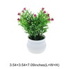 Unique Bargains Artificial Plants 19-Bud Small Rose Plastic 3.54"x3.54"x7.09" 1 Pcs - 3 of 4