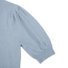 Clearlove Womens Puff Short Sleeve Sweater Tops Crewneck Basic Knit Pullover Lightweight Solid Casual Sweaters Blouse - 4 of 4