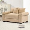54.3in Oversized Cloud Modular Sectional Couch,Extra-Thick Armrests Good Resilience Cushions,Premium Soft Corduroy Fabric,Easy Assembly - 2 of 4