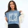 Simply Sage Market Women's Distressed Game Day Baseball Short Sleeve Garment Dyed Tee - 2 of 4