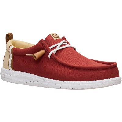 HEYDUDE Men Wally Craft Linen , Burnt Red/Multi, 11 — фото 5