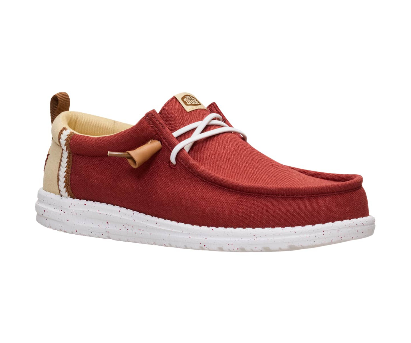 HEYDUDE Men Wally Craft Linen, Burnt Red/Multi, 11, цвет: Красный — фото 5