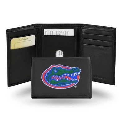 NCAA Florida Gators Embroidered Genuine Leather Tri-Fold Wallet