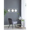NicBex Wall Mirror 3 Mirror Piece with Rectangular Frame, Wall Mounted Mirror for Bedroom Living Room Entryway - 3 of 4