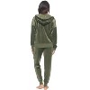 Felina - Womens Velour Zip Hoodie and Jogger Set  Soft 2-Piece Tracksuit Lounge Set - 4 of 4