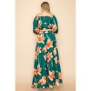 Slickblue Women's Off-Shoulder Top and Wide Leg Pants Set, Elastic Neckline, Green Two Piece Outfit, Size S-1XL - 2 of 4