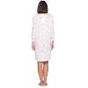 Casual Nights Women's Long Sleeve Pointelle Embroidered/Square Neck Nighgown - 4 of 4