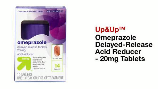 Omeprazole Delayed-Release Acid Reducer - 20mg Tablets - up & up™, 2 of 6, play video
