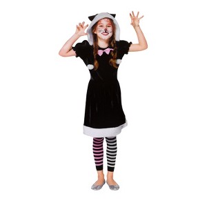 Northlight Black and White Girls Cat Children's Halloween Costume - Medium - 4-6 Years - 1 of 4