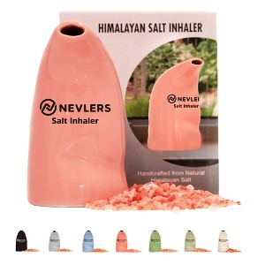 Nevlers Ceramic Salt Inhaler with 6 Oz of Natural Himalayan Pink Salt - 1 of 4