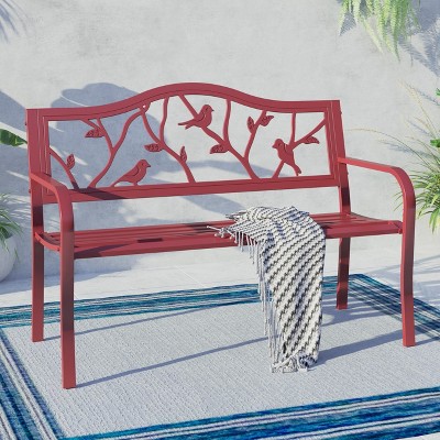 Captiva Designs Two Seat Cast Steel Garden Bench
