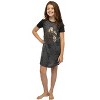 Harry Potter Girls Foil Print Hogwarts Raglan Nightgown - 2 of 4