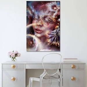 iCanvas The Girl with Celestial Eyes by Faybel Canvas Print Wall Art - 1 of 3