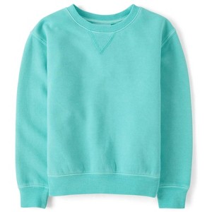 The Children's Place Boys Active Long Sleeve Garment Dyed Premium Fleece Sweatshirt - 1 of 4