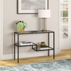 Two Tier Console Table in Black - Henn&Hart - 2 of 4