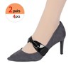 INSPIRE CHIC Women's Leather Bowknot Detachable Elastic Shoe Heels Strap Band - 4 of 4