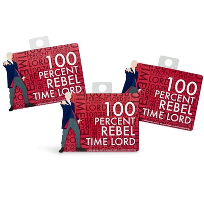 Seven20 Doctor Who Sticker "100% Rebel Time Lord"