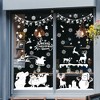 Unique Bargains Christmas Decorations for Windows and Home Christmas Window Clings Party Supplies White 1 Set - 4 of 4