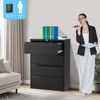 4 Drawer Filing Cabinet Office Vertical Files Storage File Drawers for A4 and Letter-Sized Documents - 2 of 4