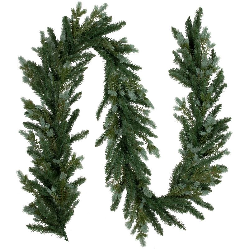 Northlight Real Touch™️ Blue Spruce Artificial Christmas Garland - 9' x 14" - Unlit, 1 of 9