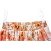 Women's Chiffon Pleated Midi Skirt - A-Line Skirt with Elastic Waist for Elegant Style D Orange Pink - 4 of 4