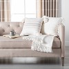 Knotted Fringe Throw Blanket White - Hearth & Hand™ with Magnolia - image 3 of 3