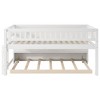 NicBex Twin Size Loft Bed with Chalkboard & Movable Shelves,Space-Saving Pine/Solid Wood Bunk Bed with Ladder,Low Loft Beds for Kids,Teens - 2 of 4
