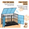 GustoWave 48'' Heavy Duty Dog Crate, Steel Escape-Proof Dog Cage with Openable Top, Double Door Kennel for Small Medium Large Dogs - 3 of 4