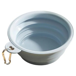 Pet Travel Bowl, 350ml Macaron Style Portable Foldable Dog Cat Bowl for Food Water, Lightweight Space-Saving Feeding Dish for Outdoor Walking Hiking - 1 of 4