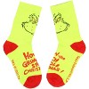 Dr. Seuss GRINCH Kids Socks 2 Pairs Athletic Crew Socks For Boys' Or Girls' Multicoloured - 2 of 3