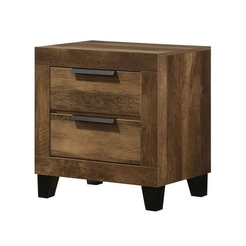 22&#34; Morales Nightstand Rustic Oak Finish - Acme Furniture, 3 of 7