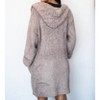 Women's Mocha Long Line Cardigan - MIRACLE - 2 of 2