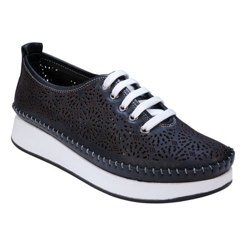 Lace-Up Sneakers with Perforations