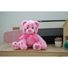 Bearington Pink Plush Stuffed Animal Teddy Bear with Hearts, 8.5 inches - 4 of 4