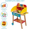 Svan Cook 'N Grill Wood Toy BBQ Set- Pretend Play BBQ Food & Grilling Tools for Kids, 30+ Pcs Ft. Spatula, Burger & More, Fun Indoor Activity Playset - 4 of 4