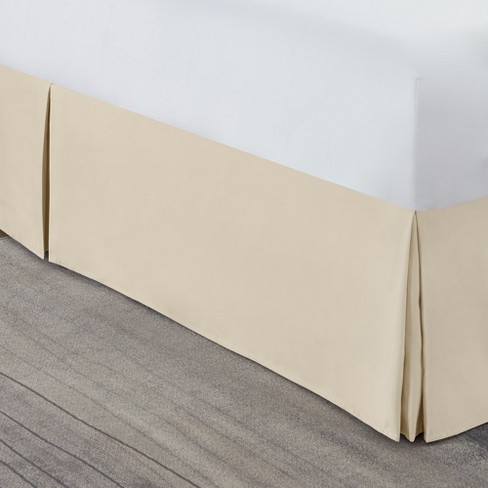 Beige bed skirt outlet king