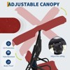 3 Person Patio Swing Chair, Outdoor Swing Canopy for Porch, Convertible Canopy Hanging Swing Glider Lounge Chair, Patio Swing Chair Adjustable Shade - 4 of 4