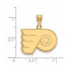 Black Bow Jewelry 10k Yellow Gold Philadelphia Flyers NHL Medium Pendant - 2 of 3