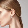 Pompeii3 1/2Ct Diamond Hoops in 10k White or Yellow Gold - 4 of 4