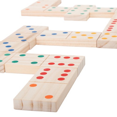 Hey Play Giant Wooden Dominoes Set Target