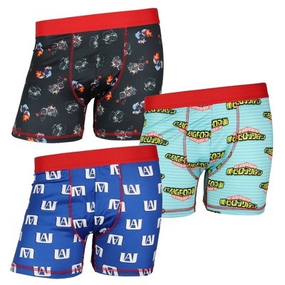 Naruto Anime Cartoon Mens Underwear Boxer Briefs 3pk Set : Target