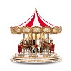 Mr. Christmas Santa and Reindeers Regal Carousel Animated Musical Christmas Decoration - 16" - image 3 of 4