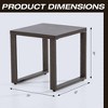 UPTIOT Square Metal Outdoor Side Table - 3 of 4