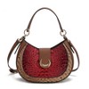 MKF Collection Jain Women’s Luxe Croc-Embossed Half Moon Shoulder Bag by Mia K - 2 of 4