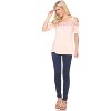 Women's Cut Out Shoulder Bexley Tunic Top - White Mark - 2 of 3
