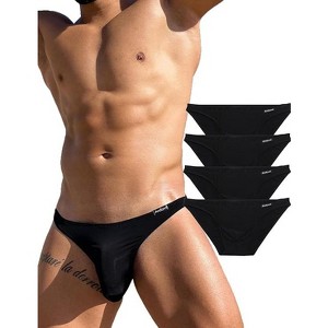 Avidlove Underwear Men's 4 Pack Classic Low Rise Stretchy Hip Briefs Bikini - 1 of 3