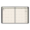Recycled Monthly Planner with Perforated Memo Section, 8.75 x 7, Black Cover, 12-Month (Jan to Dec): 2025 - 2 of 4