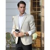 Men's Casual Blazers Two Button Lightweight Sport Coats for Men Regular Fit Linen Suit Jackets - 4 of 4