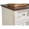 NicBex Dresser with Drawer,Storage Cabinet with Wood Base,Chest of Drawers with Riser Trim,Wood Dressers for Bedroom,Living Room Furniture,Walnut - 3 of 4